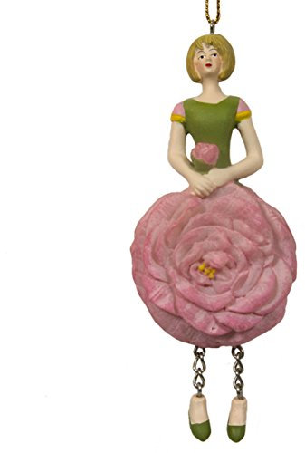 Elfen-Feefigur Kamelie Rosa zum Hängen Flower Fairy Figur Dekofigur Blumenskulptur- Rosemarie Schulz Heidelberg
