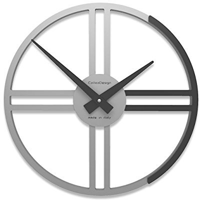 CalleaDesign 35 cm Gaston Schwarze Wanduhr