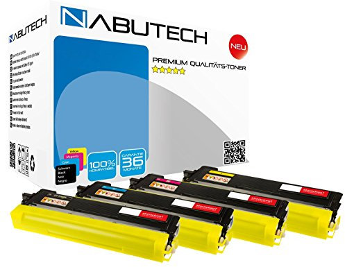 Nabutech 4 FABRIKNEUER Toner kompatibel für Brother HL 3000 Series HL 3040cn HL 3070cw MFC 9120cn MFC 9320cw DCP 9010cn TN230BK TN230C TN230M TN230Y