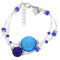 Glass Of Venice Bracelet en Verre de Murano Adelina - Bleu