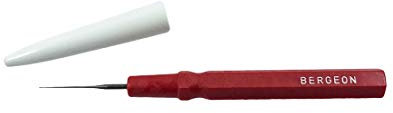 Bergeon 30102-AR Kleiner roter Öler mit feiner Spitze für Uhrmacher 0,15 mm