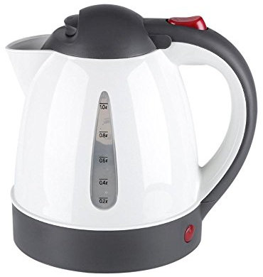 Ymiko 1000 ML Portable Voiture Bouilloire Électrique 12 V Bouilloire de Voyage avec Allume-Cigare Chargeur Bouilloire Électrique Pot Chauffé Tasse d'eau pour Eau Chaude, Café, Thé(Noir)