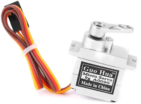 SALUTUYA Hochgenauer 9G Metall Servo Ultra-leiser Sound Fit für WPL B1 B14 B16 B24 C14 C24 B36 1:16 RC Truck(Silver)