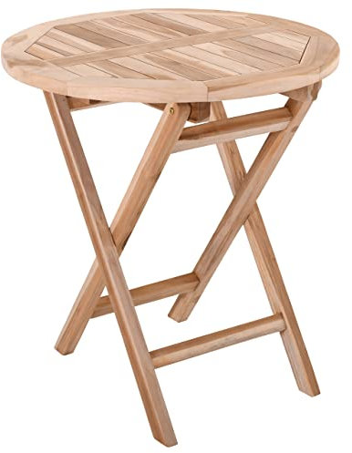Raburg Gartentisch Tina medium rund, 70 cm Durchmesser, Teak-Holz