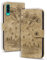 Rosbtib Coque pour Samsung Galaxy A50/A50s/A30s, Etui Portefeuille Cuir PU avec Fonction de Support Housse Folio Magnétique pour Galaxy A50/A50s/A30s, Marron Chaton