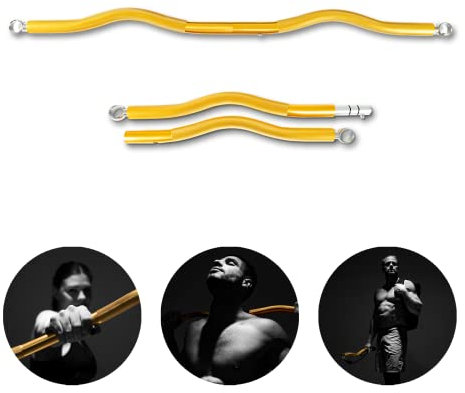 PAKAMA - Mobile SZ-Stange (Bar) für Widerstandsbänder & Resistance Bands - Fitness-Stange für Home Workout & Krafttraining Zuhause - Smarte Hantel-Stange für Kniebeugen, Kreuzheben & Bankdrücken