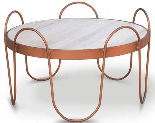 Casa Padrino Massivholz Couchtisch Größen - Runder Wohnzimmertisch mit rustikaler Eichenholz Tischplatte und Stahlrahmen - Wohnzimmer Möbel, Tisch Grösse:Ø 100 cm, Farbe Tischplatte:Bestwood Grey
