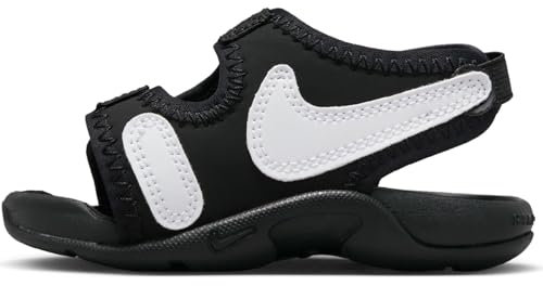 NIKE Sunray Adjust 6 Sneaker, Black White, 29.5 EU