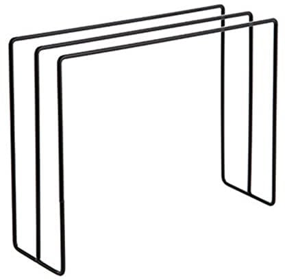 Mumusuki Kitchen Countertop Dishcloth Drying Rack, Iron 3 Arms Dishcloth Holder Free Standing Dish Rag Storage Hanger For Utility Room, Kitchen, Bathroom Sink (Black)