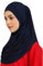 Prien Chic Hijab Für Damen, Türkisch Kopftuch Muslim, Frauen Konfektionskleidung Schal Kleider, Muslim Weicher Jersey Kopftücher, Burka, Easy Hijab Set, Muslimisch Abaya (Marineblau)