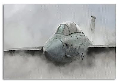 KAIMI Luftfahrt-Poster für F14 Tomcat Attack Eagle Poster Dekorative Malerei Leinwand Wandposter und Kunstbild Druck Moderne Familie Schlafzimmer Dekor Poster 30 x 45 cm