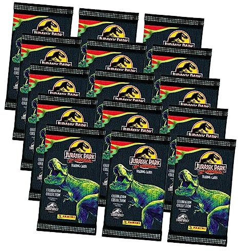 Panini Jurassic Park Karten - 30TH Anniversary Trading Cards (2023) - 15 Booster Sammelkarten
