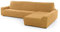 SOFASKINS® super elastischer Chaise Longue überzug, Sofabezug rechte Lange Armlehne, Sofa überzug atmungsaktiv, bequem und langlebig, Kompatible Abmessungen des Sofas (210-340 cm), Farbe gelb