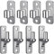 Insaga Gate Hinge, 4pcs Heavy Duty Hook on Plate (116 x 25mm) 16mm Pin Hanger with Eye Hinge (100 x 35mm) Metal Garden Gate Hardware for Farm Gate/Field Gate/Wooden Fence Hook and Band Hinge