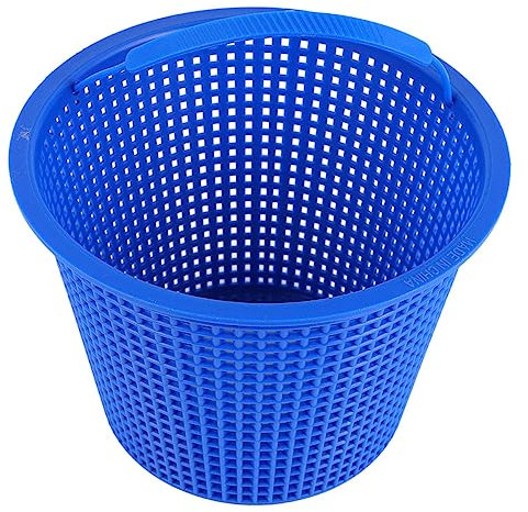 FONDOTIN Panier De Piscine Filtrant Plat Bleu, Récupérateur De Déchets pour Nettoyage De Bassins, Léger Et Compact, Compatible Pompes De Piscine, Résistant Et Réutilisable