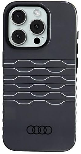 Audi IML Case Hülle für iPhone 15 Pro 6.1 Schwarz hardcase AU-IMLMIP15P-A6/D3-BK