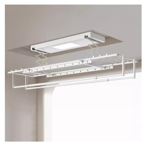 An der Decke montierte Wäscheleine, elektrischer an der Decke montierter Kleiderbügel, Fernbedienung, automatisches Heben, Balkon, Teleskop-Kleiderbügel, Haushaltskleidung, Trockenstange, Rack,