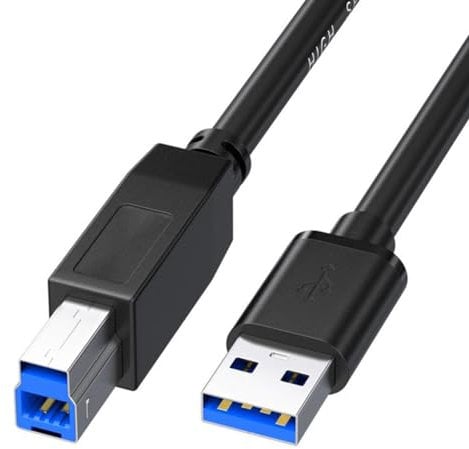 VMOJO USB 3.0 Cable - 1.5M Superspeed, A to B Male, for Scanner, Printers, External Hard Drives and More