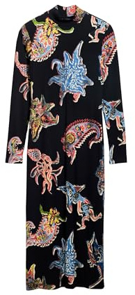 Desigual Damen 25swvk31 Lässiges Kleid