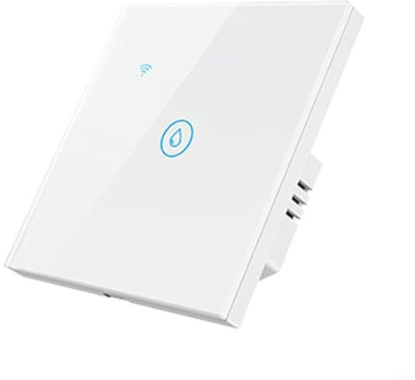 CARMOTTER Interrupteur minuterie intelligent pour chauffe-eau, interrupteur de chauffe-eau WiFi 40 A, tactile, automatique, blanc