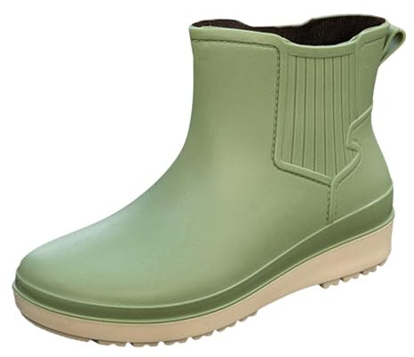 WKAYsIV Stivali da Alti in Pelle Scamosciata Scarpe Uomo Sneakers Casual Impermeabili Stivaletti a Piedi Traspiranti Antiscivolo Pioggia Bimba 27 40 13.99