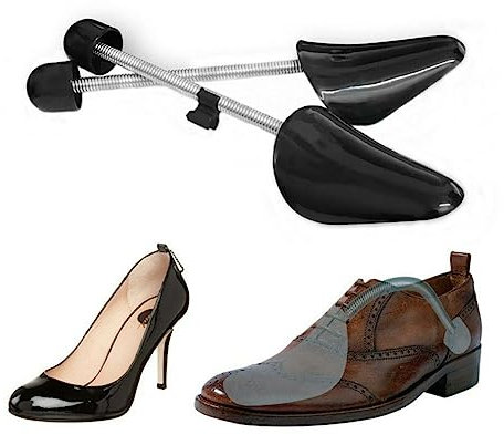 WHAMVOX 4 Paar Schuh-expander Schuhhalter-organizer Schwarzer Boot-expander Schuhform Verstellbarer Schuhverlängerer Schuh Stiefel Breiter Stiefelspanner Schwarzer Stiefel Schuhbaum Black