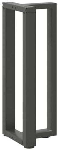vidaXL Konsolentischbeine T-Form 2Stk. Anthrazit 25x28x(72-73) cm Stahl