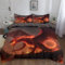 Srigzcaly Fantasie Spielthema Roter Drache Bettwäsche 135x200 cm Bettwäsche Set Rot Modern Microfaser Luxus Modern Gedruckt Wende Bettbezug mit Reißverschluss