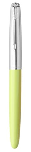 Ranvi Hero 616 Fountain Pen,Silver Trim,0.5mm nib Yellow