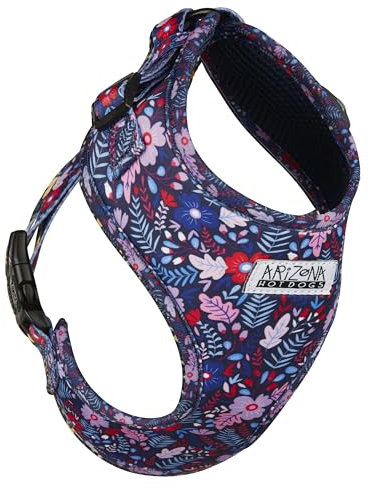 Hundegeschirr Neopren | Arizona Hotdogs Softgeschirr Violala Blumenmuster lila | XS