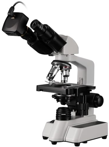 Bresser Mikroskop Set mit MikroCam SF UHD Kamera, 40x-1000x Vergrößerung, LED Beleuchtung, C-Mount, ideal für Schule und Hobby