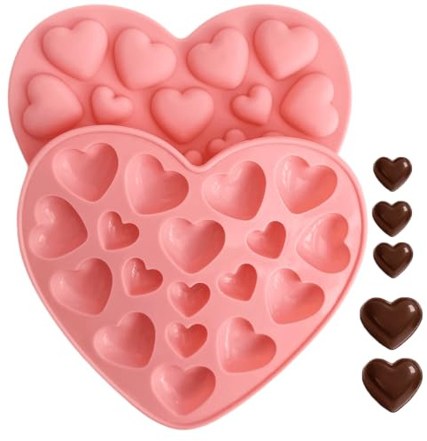 Silicone Moulds 2 Pack, 36-Cavity Non-Stick Chocolate Mould | Food Grade Silicone Chocolate Mould Set for Candy Gummy Mould Set, Suit for Oven & Freezer Safe