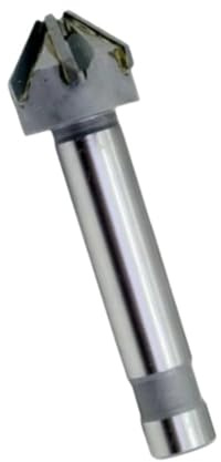 chanfrein pour métal Fraise à chanfreiner en alliage YG8 (1 pièce), fraise industrielle à queue droite avec fraises à chanfreiner en carbure(16mm*12mm*90 * 4)