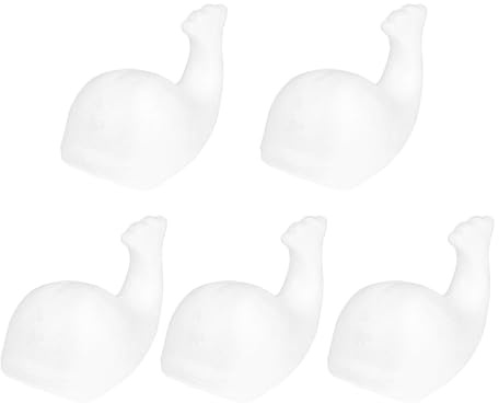 ifundom Styropor Figuren 5 Stück Unfertige Tiermodelle Wal 157mm zum Basteln Malen und Kleben für Kinder im Kindergarten und Zuhause