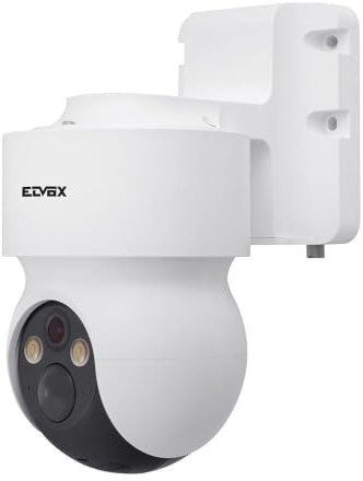 Vimar 46313.C Telecamera PT IP Wi-Fi motorizzata a batteria 3Mpx 2304x 1296 IP65, ob 3.6mm 100° visione notturna a colori, rilevazione movimento con PIR filtro persone, notifiche app VIEW Camera