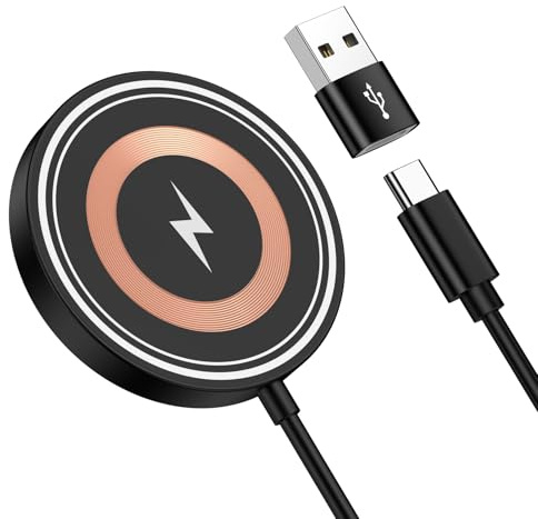 15W Magnetic Wireless Charger Samsung Fast Charging Pad for Samsung Galaxy S26 Ultra/S25/S24/S23,Google Pixel 10 Pro/9/8/7, Wireless Phone Charger for MagSafe Charger for iPhone 17 Pro/16/15/14/13/12