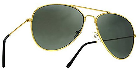 4sold Sonnenbrille in vielen Farbkombinationen Klassische Brille Unisex Sonnenbrille (black gold)