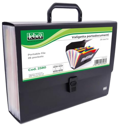Lebez 2580 Portadocumenti, 25 Tasche