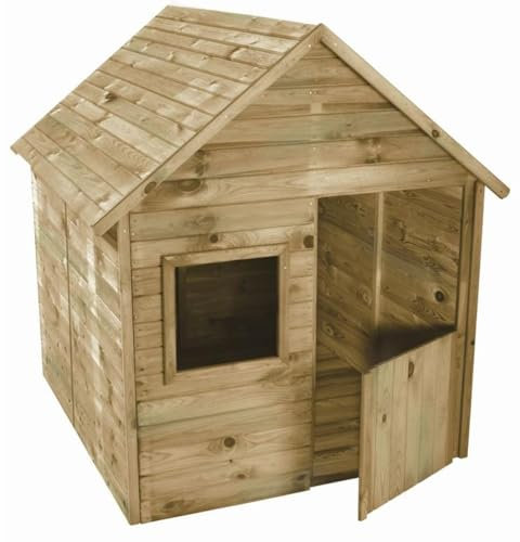 SOULET Spielhaus Marina (Gartenhütte, Holzhaus aus FSC zertifiziertem Kiefernholz, Kinderspielhaus für 3 Kinder) 02664