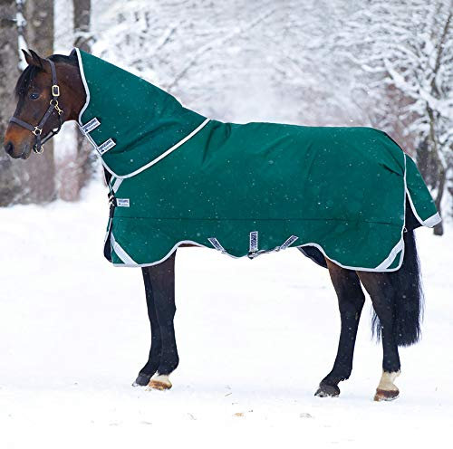 Horseware Rambo Original mit Leg Arches Pferdedecke 115cm 370g Füllung Green/Silver