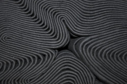 Bühnenmolton schwarz 3 m breit DIN 4102 B1 100% Baumwolle Meterweise