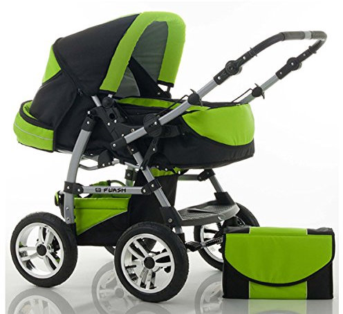 Kombi-Kinderwagen Flash 2 in 1 inkl. Sportsitz und umfangreichem Zubehör in 38 Farben