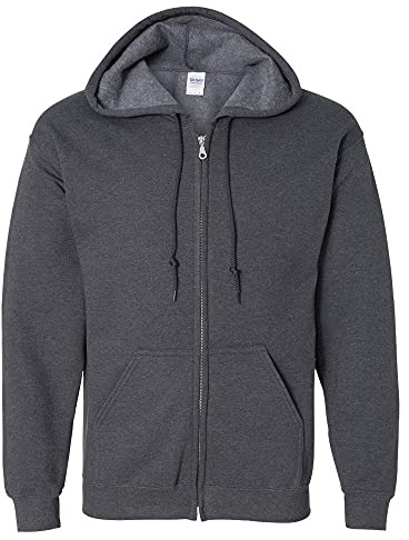 GILDAN Heavy Blend Unisex Adult Full Zip Hooded Sweatshirt Top