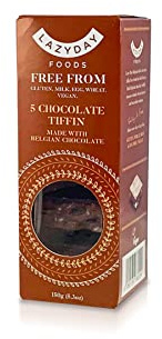 Lazy Day Foods Belgian Dark Chocolate Tiffin 150 Grams (Pack of 2)
