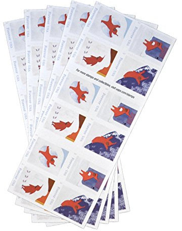 The Snowy Day US Postage Stamps Book of 20 (5 Booklets (100 Stamps))