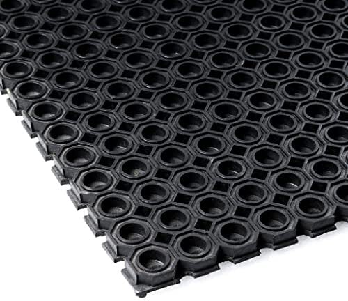 Vivol Caillebotis caoutchouc - Renforcé 12mm - 100x150cm