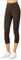 Merry Style Damen Leggings 3/4 Capri Leggings aus Viskose MS10-144 (Braun, L)