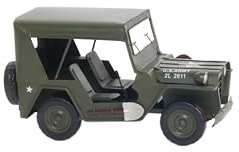 Old Modern Handicrafts 1940 Willys Quad Overland Modellauto Metall, Einheitsgröße, mehrfarbig
