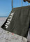 S< S< Strandtuch mit Name - personalisierte Bedrucking - XXL Saunatuch - Strandtuch 100x200 aus Baumwolle (Olivgrün)