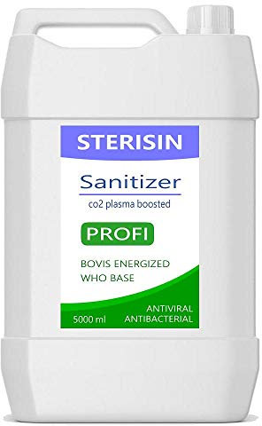 PLASMEA® - STERISIN PROFI Desinfektionsmittel (Bovis energetisierte, hochschwingende WHO-Basis-Rezeptur - 5l, 1l, 500ml) für Haushalt, Industrie und Pflege (5 Liter Kanister)